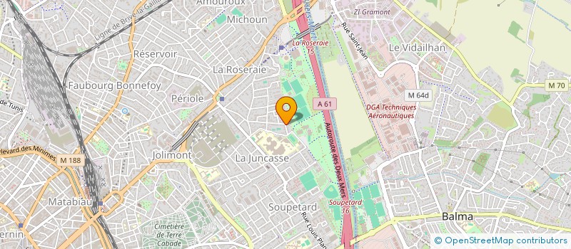 localisation de l'entreprise MONSIEUR ALAIN MARCET  TOULOUSE