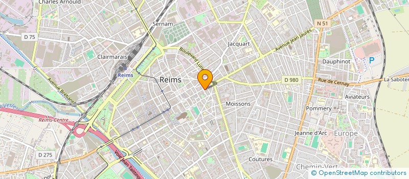 localisation de l'entreprise MONSIEUR ALAIN MARCHAND à REIMS