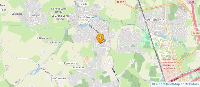 localisation de l'entreprise MONSIEUR ALAIN MARCHAND  LA MILESSE