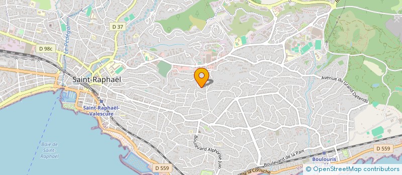 localisation de l'entreprise MONSIEUR ALAIN MARCHAND  SAINT-RAPHAEL
