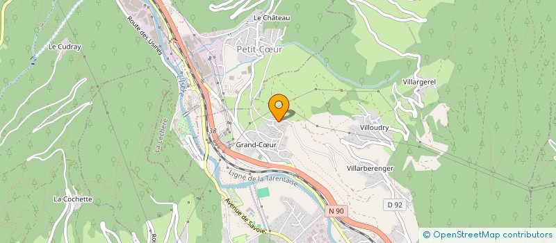 localisation de l'entreprise MONSIEUR ALAIN MARCHAND-MAILLET  GRAND-AIGUEBLANCHE