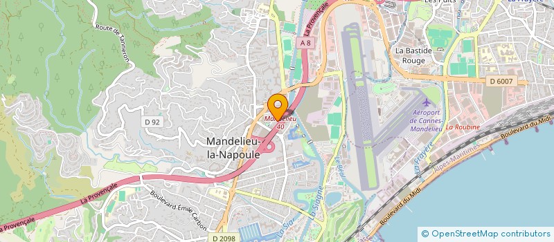 localisation de l'entreprise MONSIEUR ALAIN MARCHITTO à MANDELIEU LA NAPOULE