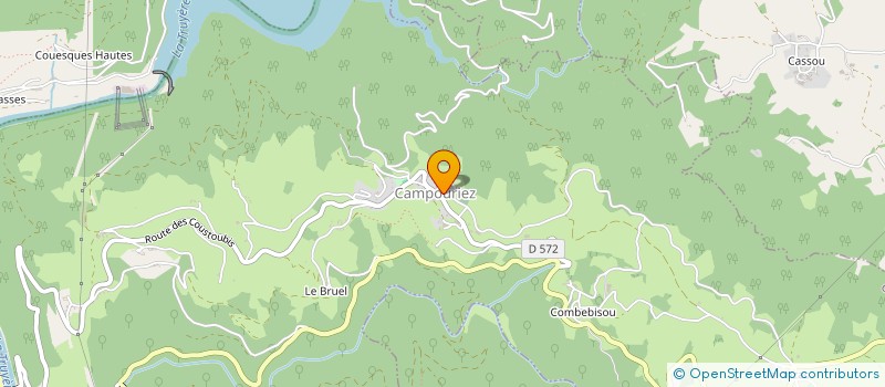 localisation de l'entreprise MONSIEUR ALAIN MARCILLAC  CAMPOURIEZ