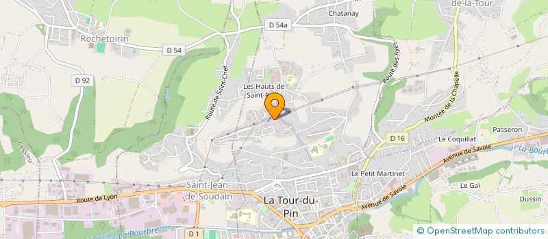 localisation de l'entreprise MONSIEUR ALAIN MARCON  LA TOUR-DU-PIN