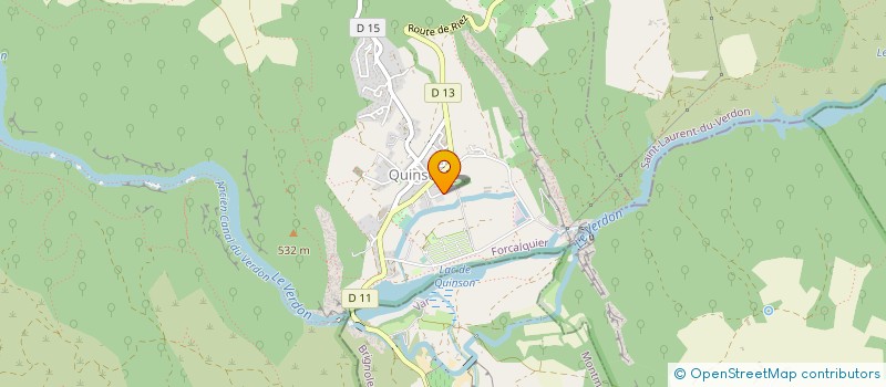 localisation de l'entreprise MONSIEUR ALAIN MARCOTTE  QUINSON