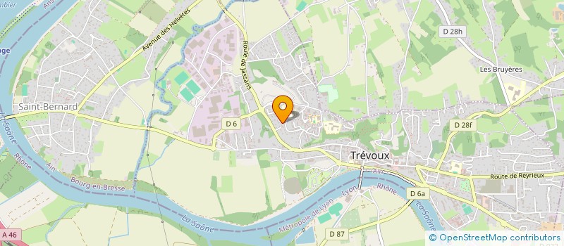 localisation de l'entreprise MONSIEUR ALAIN MARDON à TREVOUX