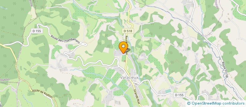 localisation de l'entreprise MONSIEUR ALAIN MARION  VARACIEUX