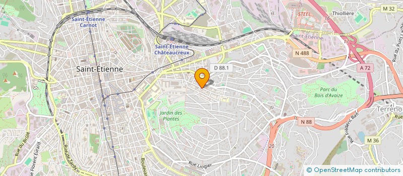 localisation de l'entreprise MONSIEUR ALAIN MARION  SAINT-ETIENNE