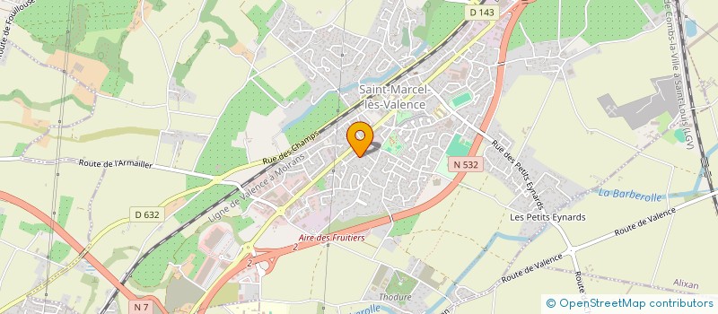 localisation de l'entreprise MONSIEUR ALAIN MARION à SAINT-MARCEL-LES-VALENCE