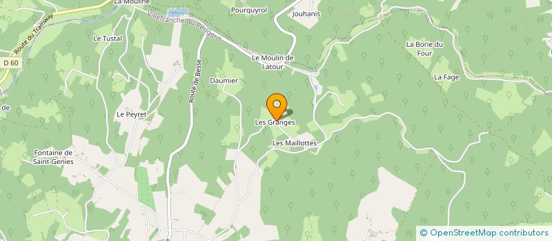 localisation de l'entreprise MONSIEUR ALAIN MARMIER  LOUBEJAC