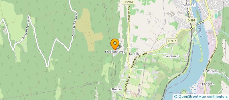 localisation de l'entreprise MONSIEUR ALAIN MARMILLON  CORBONOD