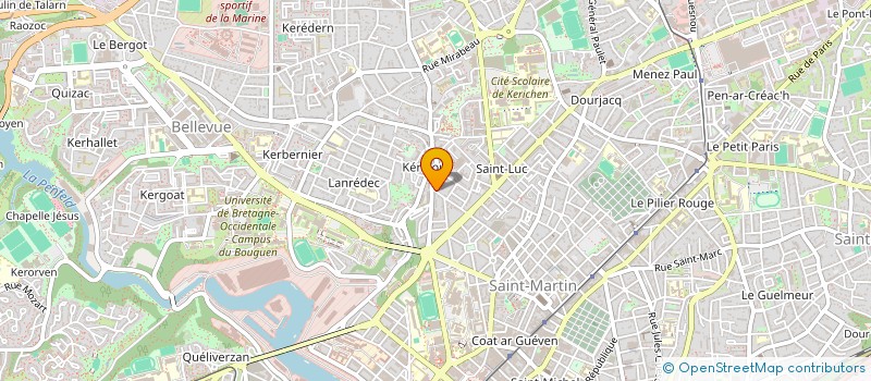 localisation de l'entreprise MONSIEUR ALAIN MARQUET à BREST