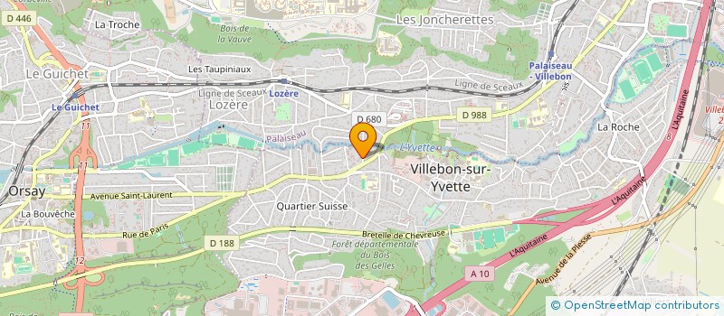 localisation de l'entreprise MONSIEUR ALAIN MARRAUD à VILLEBON-SUR-YVETTE