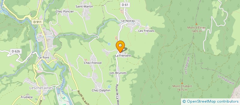 localisation de l'entreprise MONSIEUR ALAIN MARTELLINI  LA MOTTE-EN-BAUGES