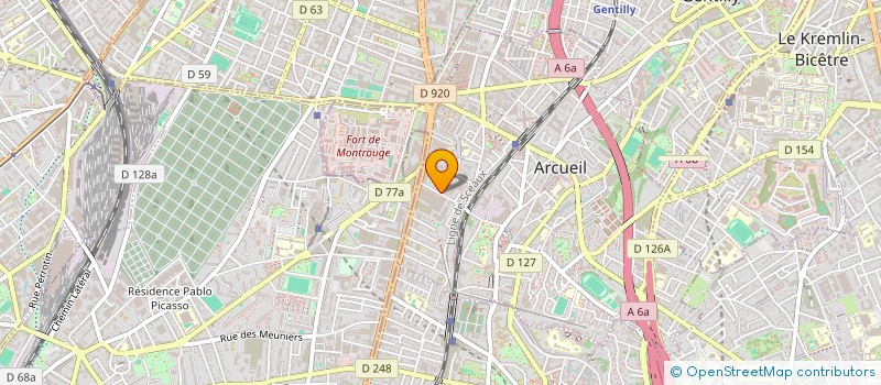 localisation de l'entreprise MONSIEUR ALAIN MARTIN à ARCUEIL