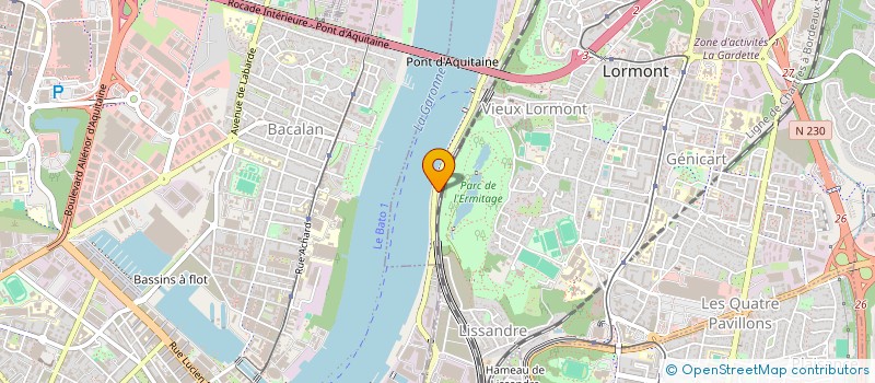 localisation de l'entreprise MONSIEUR ALAIN MARTIN  LORMONT