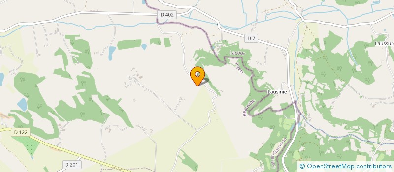 localisation de l'entreprise MONSIEUR ALAIN MARTIN  BEAUVILLE