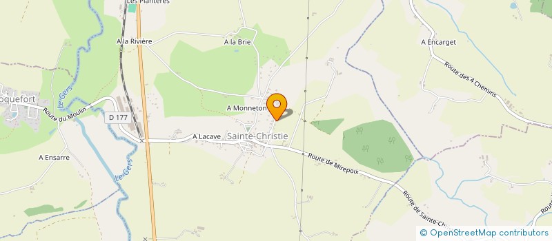 localisation de l'entreprise MONSIEUR ALAIN MARTIN  SAINTE-CHRISTIE