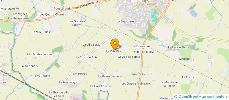 localisation de l'entreprise MONSIEUR ALAIN MARTIN  SAINT-MELOIR-DES-ONDES