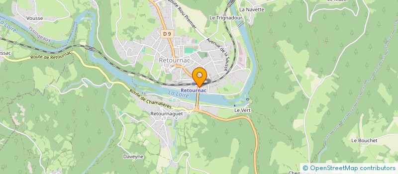 localisation de l'entreprise MONSIEUR ALAIN MARTIN à RETOURNAC