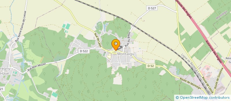 localisation de l'entreprise MONSIEUR ALAIN MARTIN  MONTAIGU