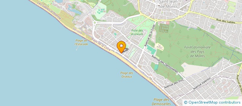 localisation de l'entreprise MONSIEUR ALAIN MARTINEAU  SAINT-JEAN-DE-MONTS