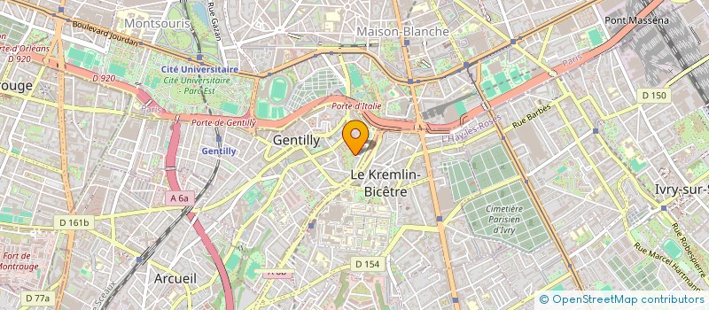 localisation de l'entreprise MONSIEUR ALAIN MARTINEZ  GENTILLY