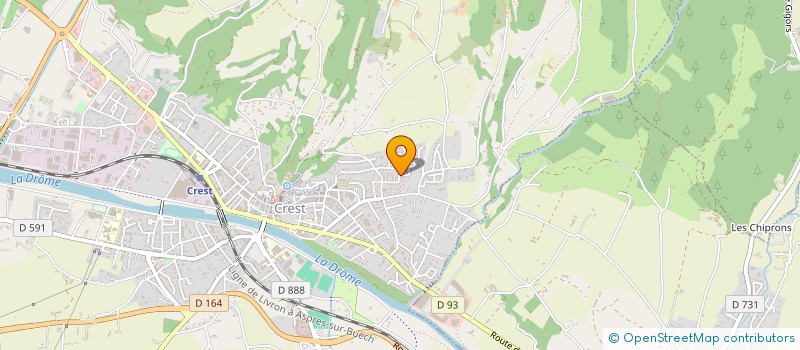 localisation de l'entreprise MONSIEUR ALAIN MARTINEZ  CREST