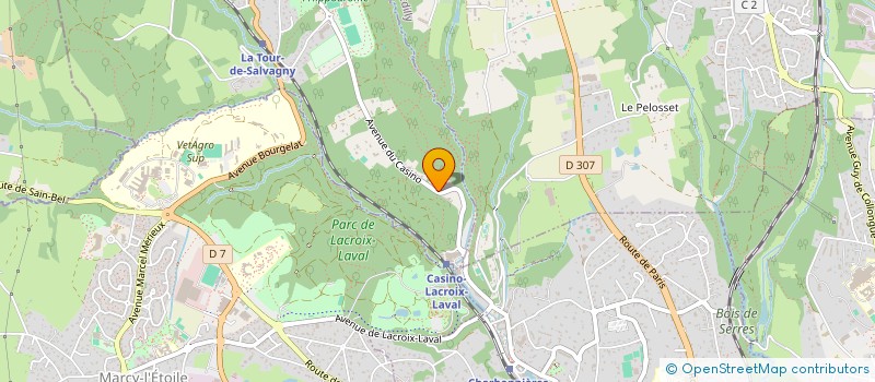 localisation de l'entreprise MONSIEUR ALAIN MARTOS  LA TOUR-DE-SALVAGNY