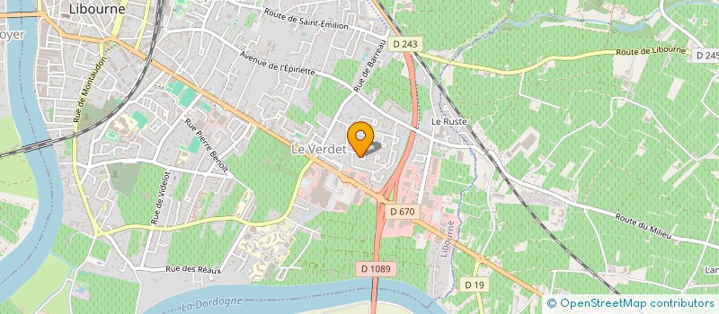 localisation de l'entreprise MONSIEUR ALAIN MARTRANCHARD  LIBOURNE