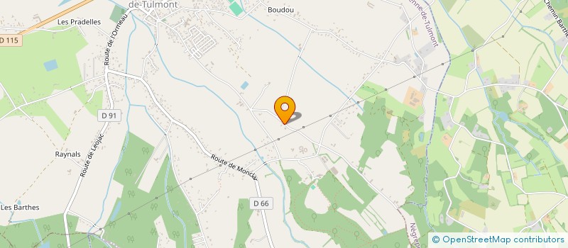 localisation de l'entreprise MONSIEUR ALAIN MARTY  SAINT-ETIENNE-DE-TULMONT