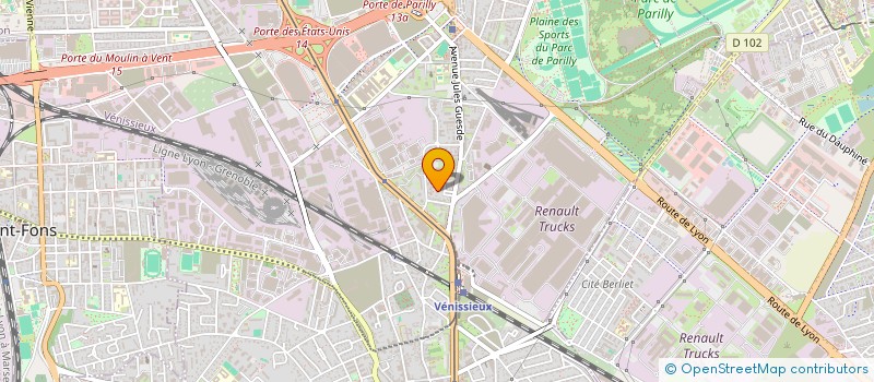 localisation de l'entreprise MONSIEUR ALAIN MARUHE  VENISSIEUX