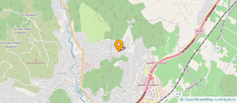 localisation de l'entreprise MONSIEUR ALAIN MASSON  SOLLIES-TOUCAS