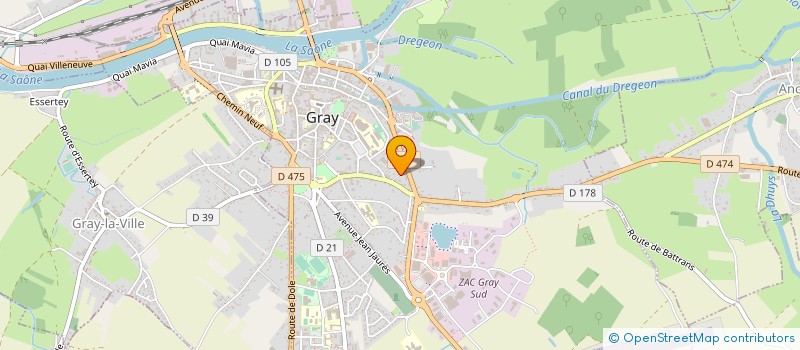 localisation de l'entreprise MONSIEUR ALAIN MASSUCCI  GRAY