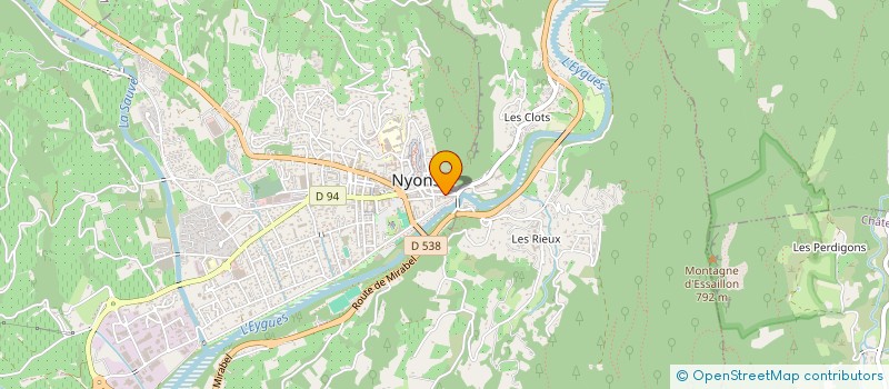 localisation de l'entreprise MONSIEUR ALAIN MATHIEU à NYONS