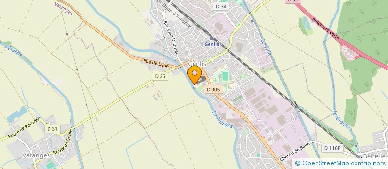 localisation de l'entreprise MONSIEUR ALAIN MATHIEU  GENLIS