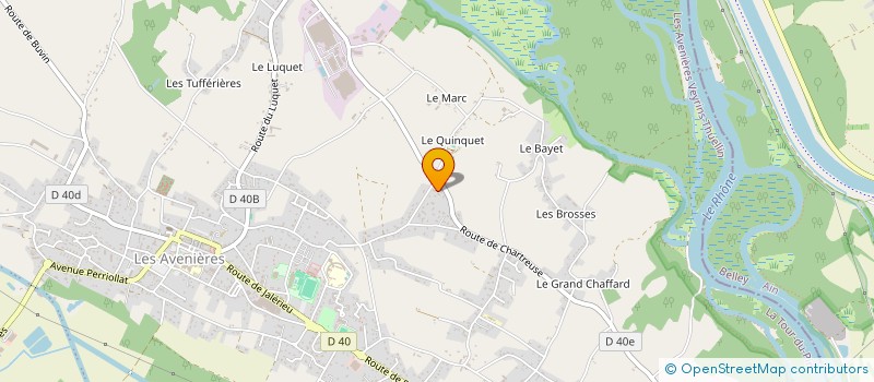 localisation de l'entreprise MONSIEUR ALAIN MATTANT  LES AVENIERES VEYRINS-THUELLIN