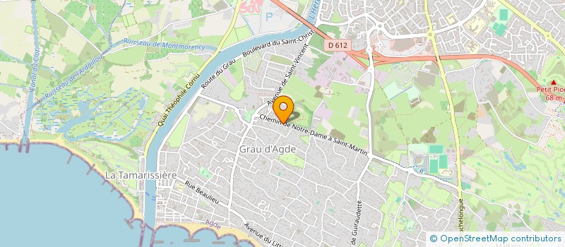 localisation de l'entreprise MONSIEUR ALAIN MATTON  AGDE