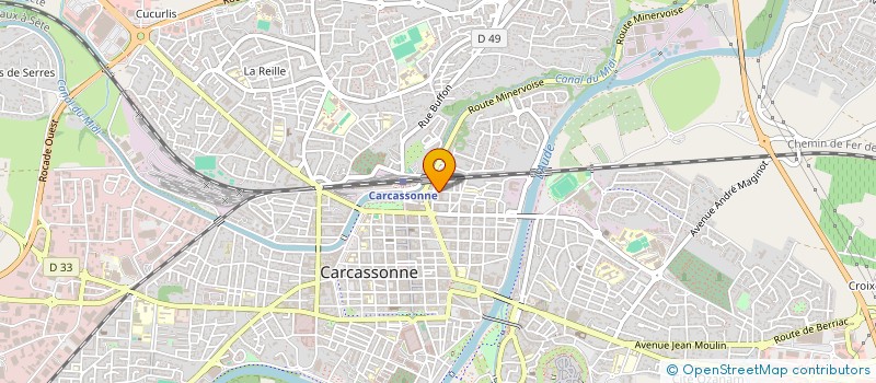 localisation de l'entreprise MONSIEUR ALAIN MAUGIER  CARCASSONNE