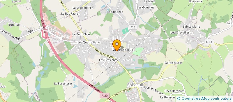 localisation de l'entreprise MONSIEUR ALAIN MAURELET à BOISSEUIL