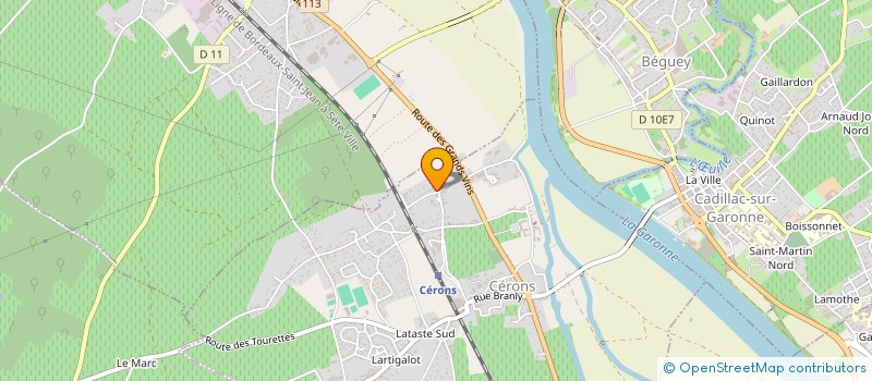 localisation de l'entreprise MONSIEUR ALAIN MAURET  CERONS