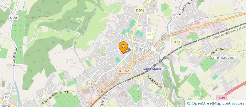 localisation de l'entreprise MONSIEUR ALAIN MAURIC  SAINT-MARCELLIN