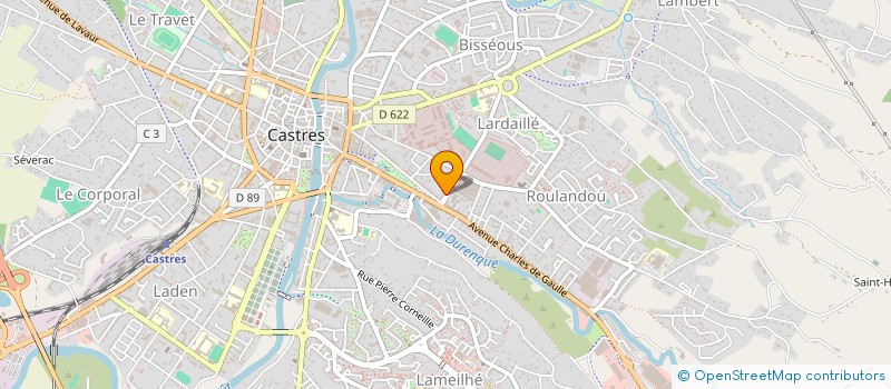 localisation de l'entreprise MONSIEUR ALAIN MAURY  CASTRES