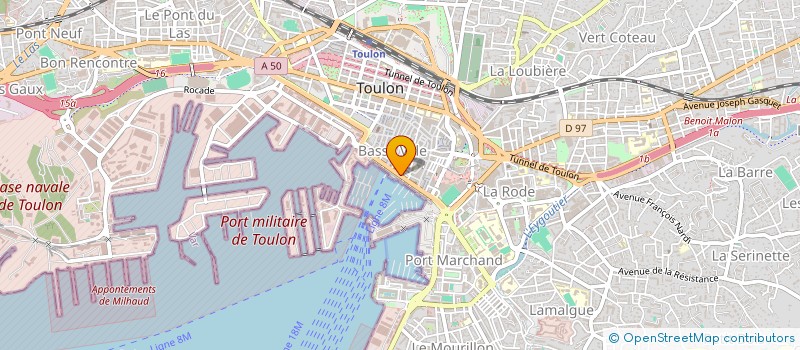 localisation de l'entreprise MONSIEUR ALAIN MAX CHARLES BERNARD  TOULON