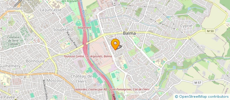 localisation de l'entreprise MONSIEUR ALAIN MAZARI  BALMA