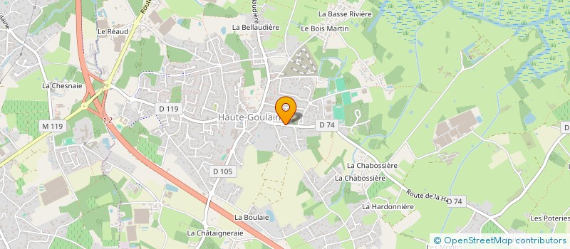 localisation de l'entreprise MONSIEUR ALAIN MECHINAUD à HAUTE-GOULAINE