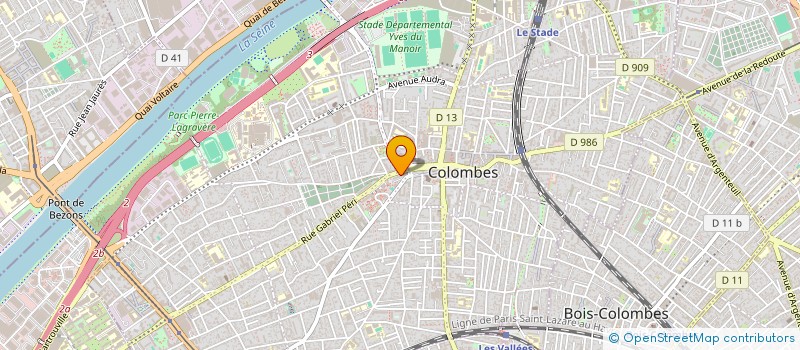 localisation de l'entreprise MONSIEUR ALAIN MECORVIN  COLOMBES