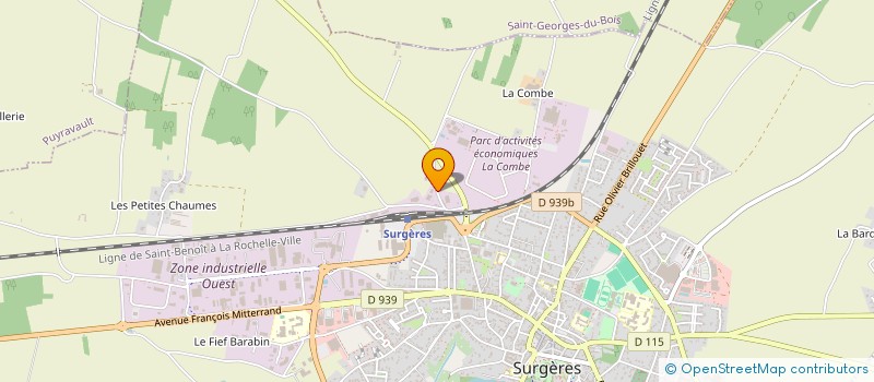 localisation de l'entreprise MONSIEUR ALAIN MEKHOUKHE  SURGERES