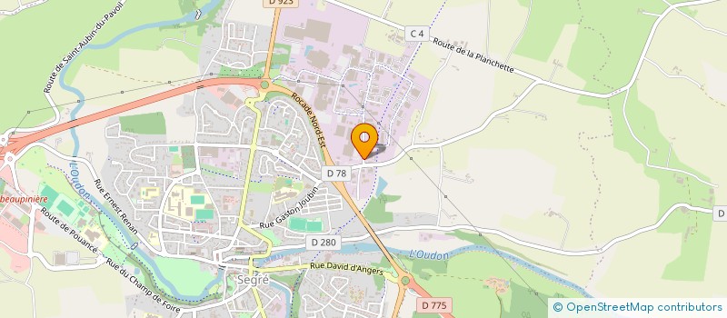 localisation de l'entreprise MONSIEUR ALAIN MENARD à SEGRE-EN-ANJOU BLEU