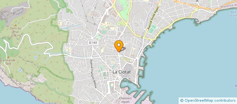 localisation de l'entreprise MONSIEUR ALAIN MENCARELLI  LA CIOTAT